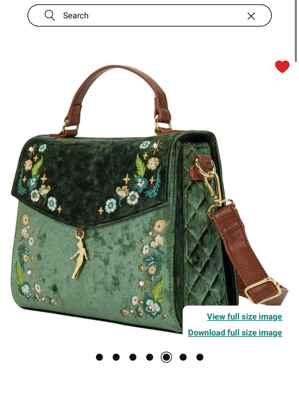 Loungefly Peter Pan Exclusive Quilted
Texture Mini Backpack, Crossbody, & Wallet - Picture 8 of 16